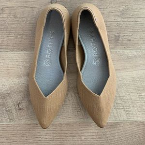 Rothy’s The Point in Beige Women’s Size 8